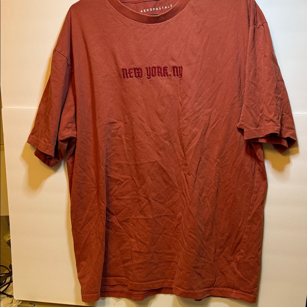 Aeropostale Men’s Rust Short-Sleeve 'New York, NY' Tee Med